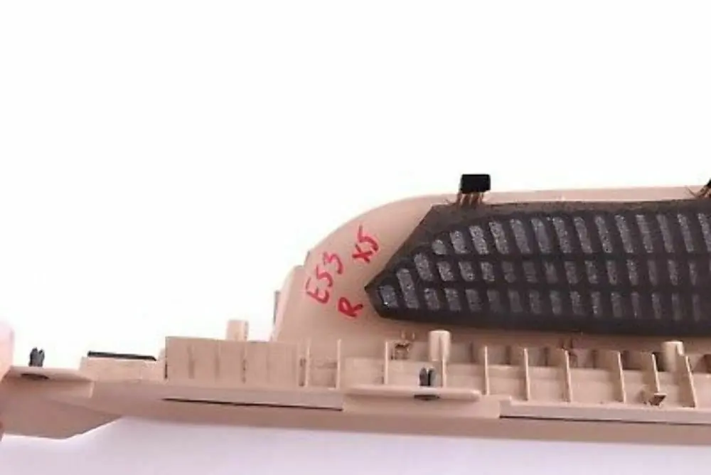 BMW X5 Series E53 Right Vent Louvre Side Rail Cover In Trunk Lid O/S Beige - SKU 7027134-1 - Part number 7027134