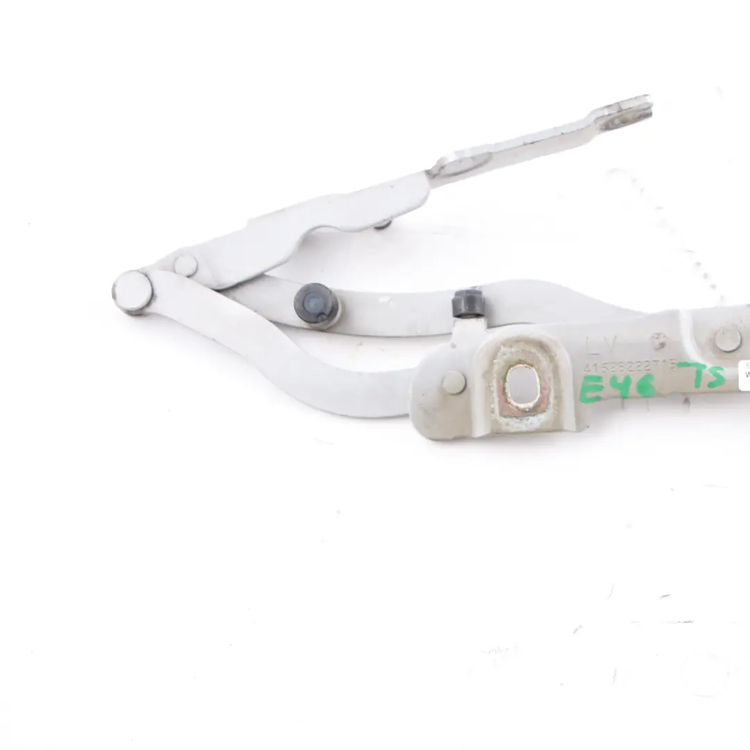 BMW E46 Convertible Trunk Lid Hinge Rear Left N/S Titan Silver - 354 8222715 - SKU 7028579-TS - Part number 7028579