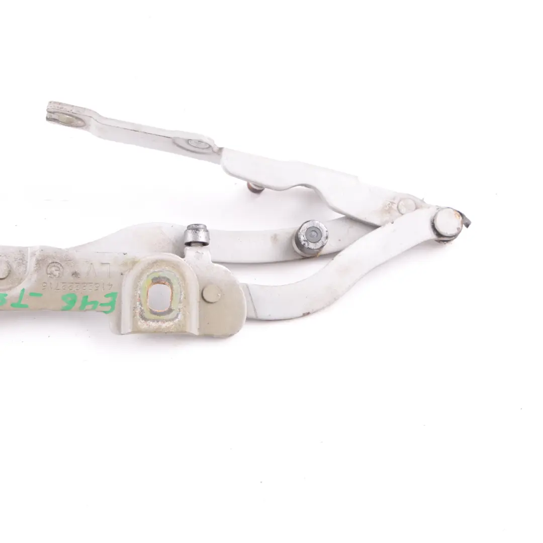 Trunk Lid Hinge Rear Right O/S Titan Silver - 354 8222716 to BMW E46 Convertible with Part number 7028580 BMW E46 Convertible Trunk Lid Hinge Rear Right O/S Titan Silver - 354 8222716 - SKU 7028580-TS - Part number 7028580