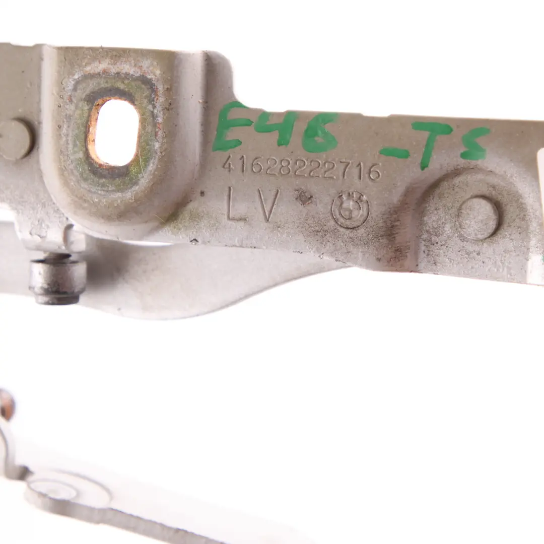 BMW E46 Convertible Trunk Lid Hinge Rear Right O/S Titan Silver - 354 8222716 - SKU 7028580-TS - Part number 7028580