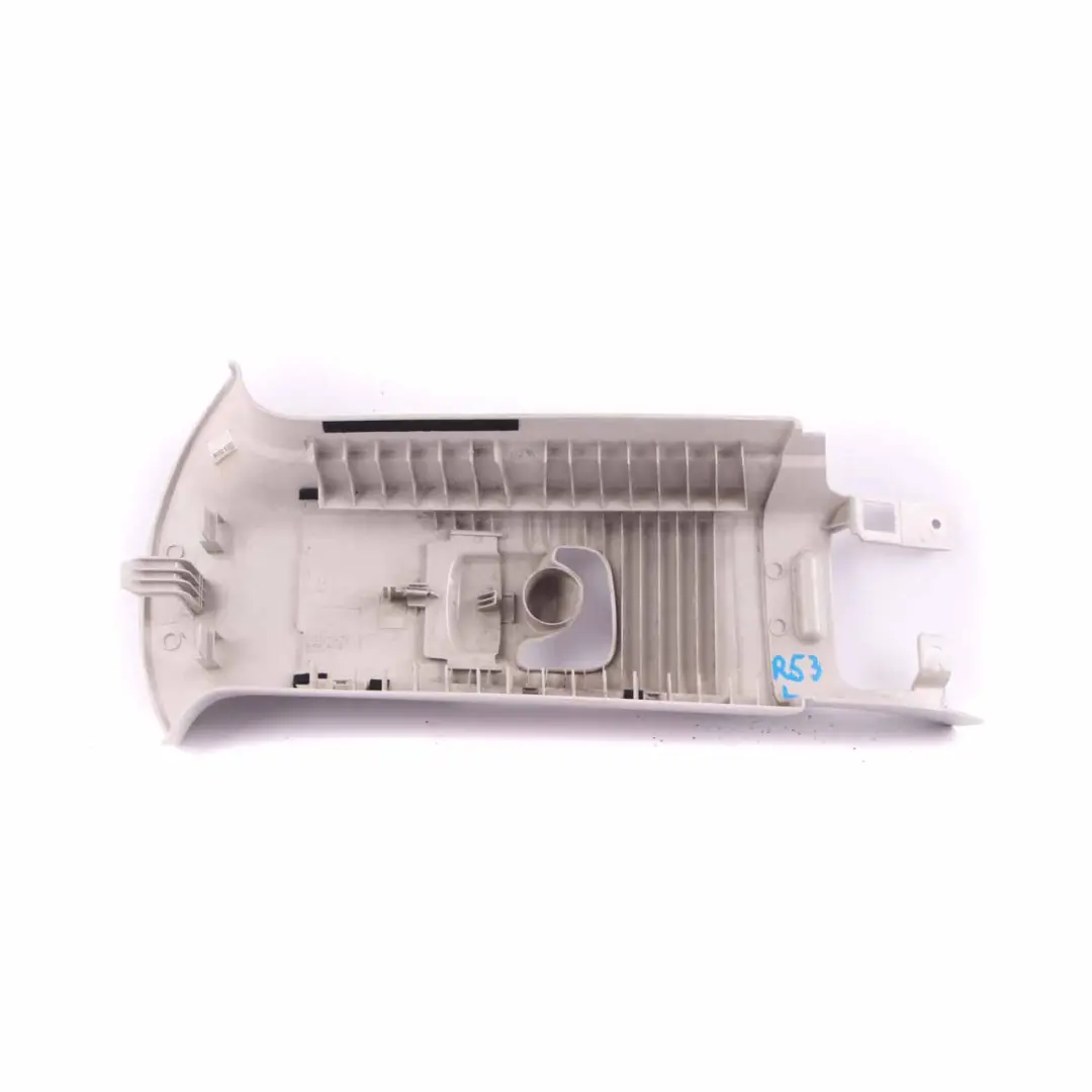 B-Column Bottom Left N/S Trim Horizon Grey to Mini R50 R53 Cover with Part number 7029451 Mini R50 R53 Cover B-Column Bottom Left N/S Trim Horizon Grey - SKU 7029451-1 - Part number 7029451