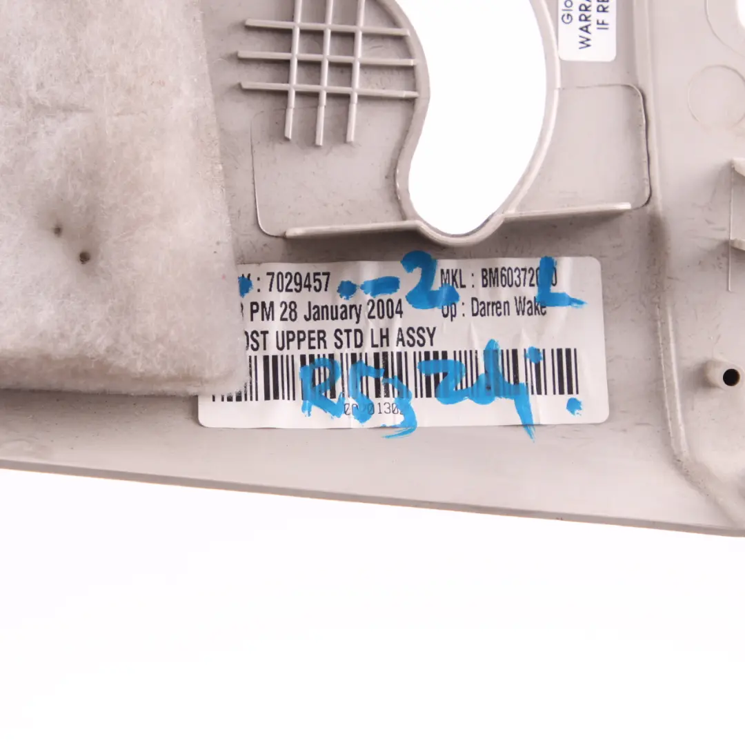 Rivestimento Colonna D sinistra Horizon Grey per Mini R50 R53 2 con numero di parte 7029457 Mini R50 R53 2 Rivestimento Colonna D sinistra Horizon Grey - SKU 7029457-2 - Numero di parte 7029457
