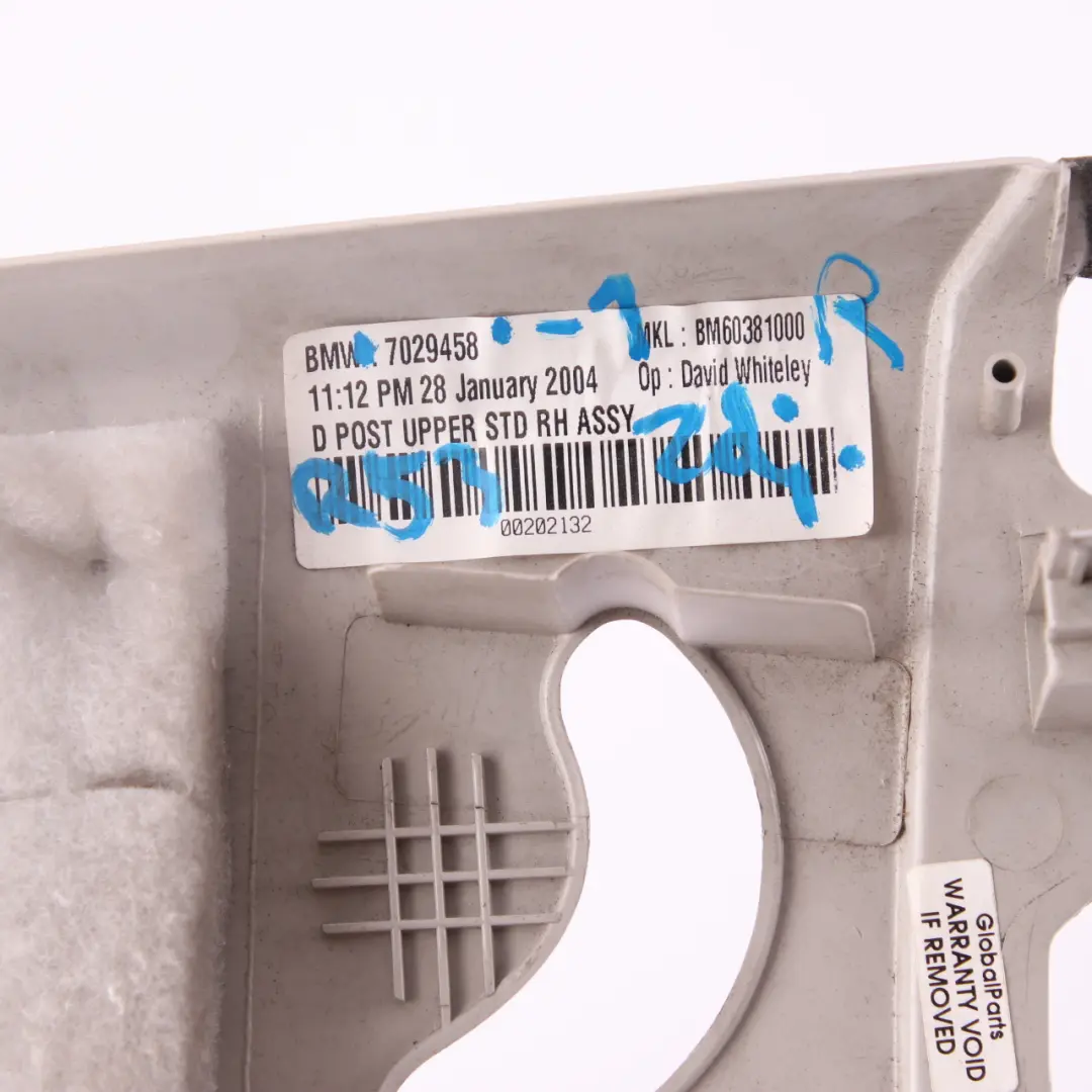 Mini Cooper R50 R53 Couverture D-Colonne Droite Horizon Gris 5143 - SKU 7029458-1 - Numéro de pièce 7029458