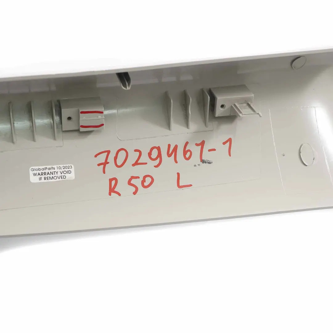 Mini One R50 R53 Columna A embellecedor tapa izquierda Gris Horizonte - SKU 7029461-1 - Número de pieza 7029461