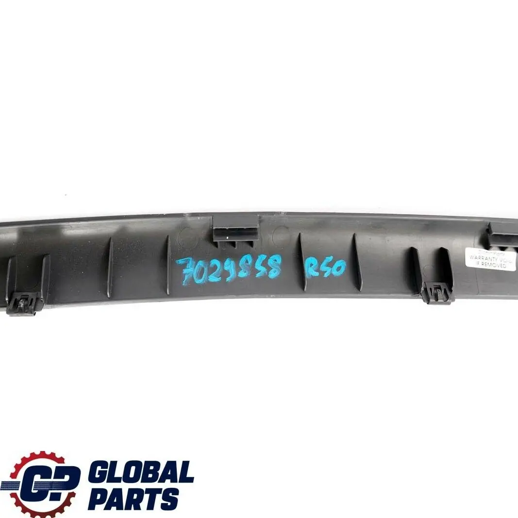 Tapa superior del maletero para Mini Cooper One R50 R53 con número de pieza 7029858 Mini Cooper One R50 R53 Tapa superior del maletero - SKU 7029858 - Número de pieza 7029858