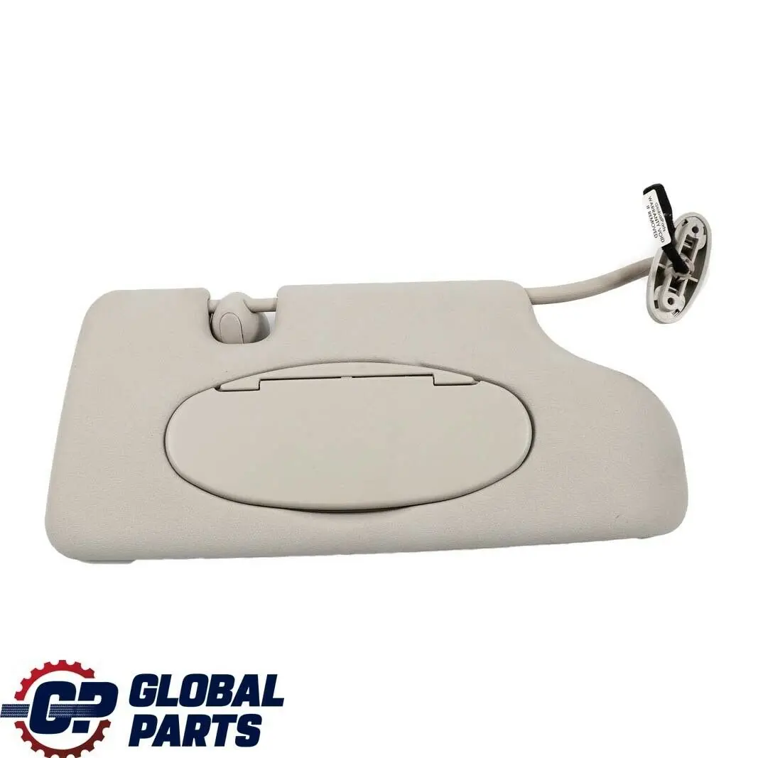 Espejo visera parasol iluminado gris horizonte para Mini Cooper R50 R53 con número de pieza 7029860 Mini Cooper R50 R53 Espejo visera parasol iluminado gris horizonte - SKU 7029860 - Número de pieza 7029860