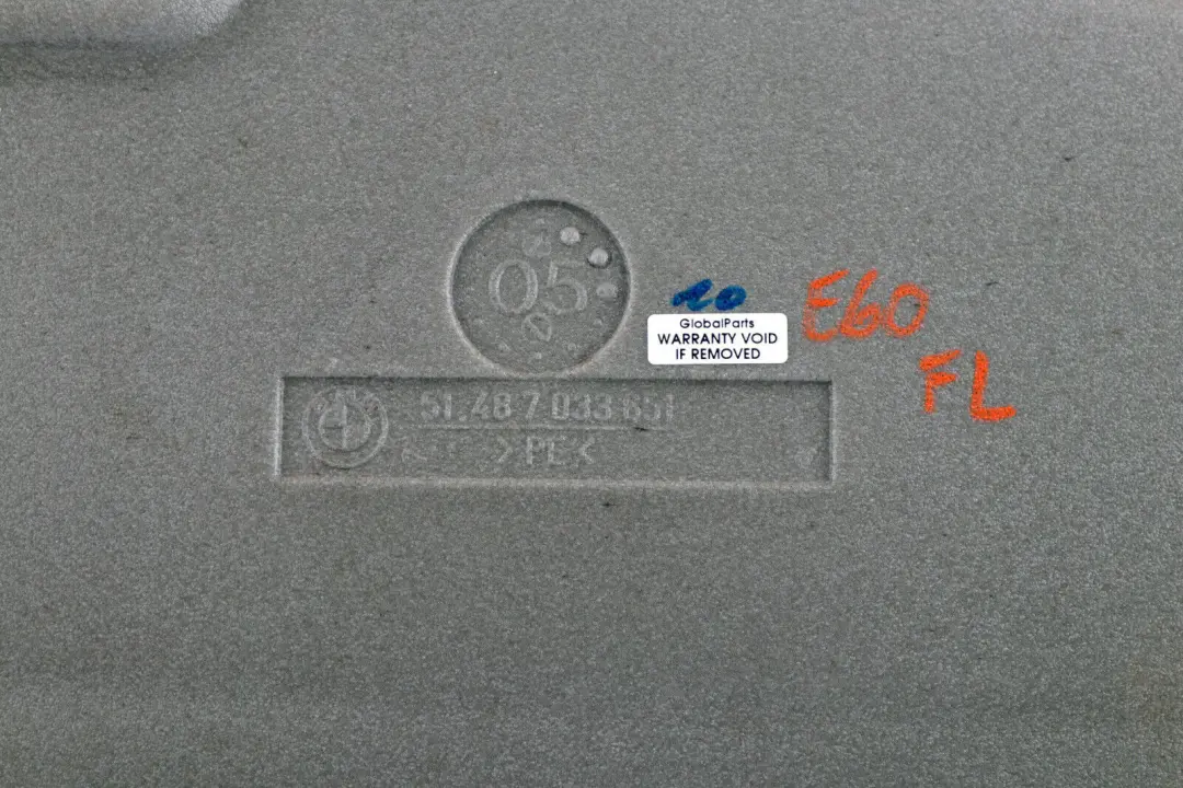 Aislamiento Acustico Puerta Delantera Izquierda para BMW E60 E60N E61 E61N con número de pieza 51487033651 BMW E60 E60N E61 E61N Aislamiento Acustico Puerta Delantera Izquierda - SKU 7033651 - Número de pieza 51487033651