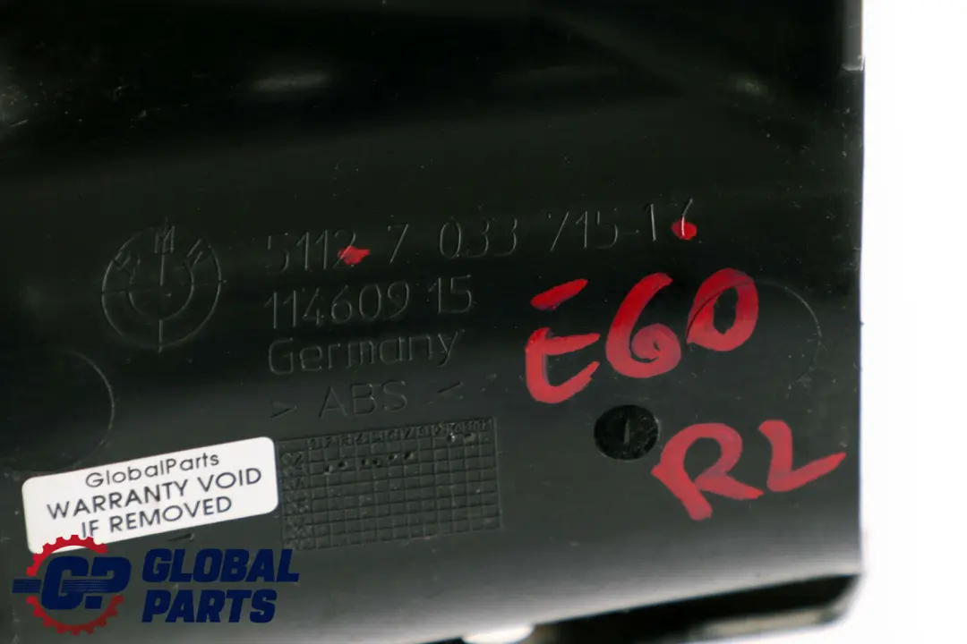 Admission Choc-Receveur Arriere Gauche pour BMW E60 à propos du numéro de pièce 7033715 BMW E60 Admission Choc-Receveur Arriere Gauche - SKU 7033715 - Numéro de pièce 7033715