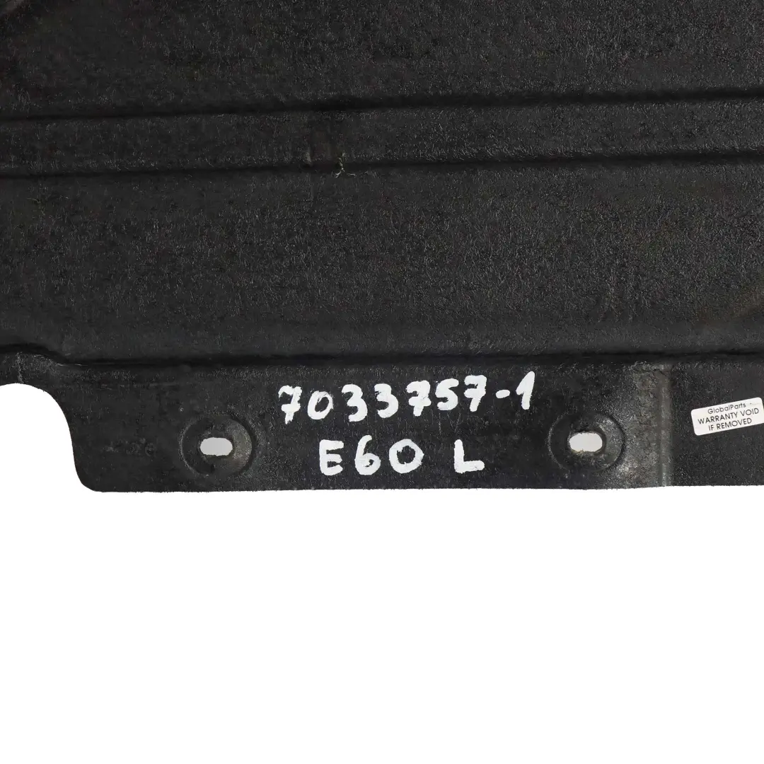 BMW E60 E61 Underbody Underfloor Tray Cover Panel Left N/S - SKU 7033757-1 - Part number 7033757