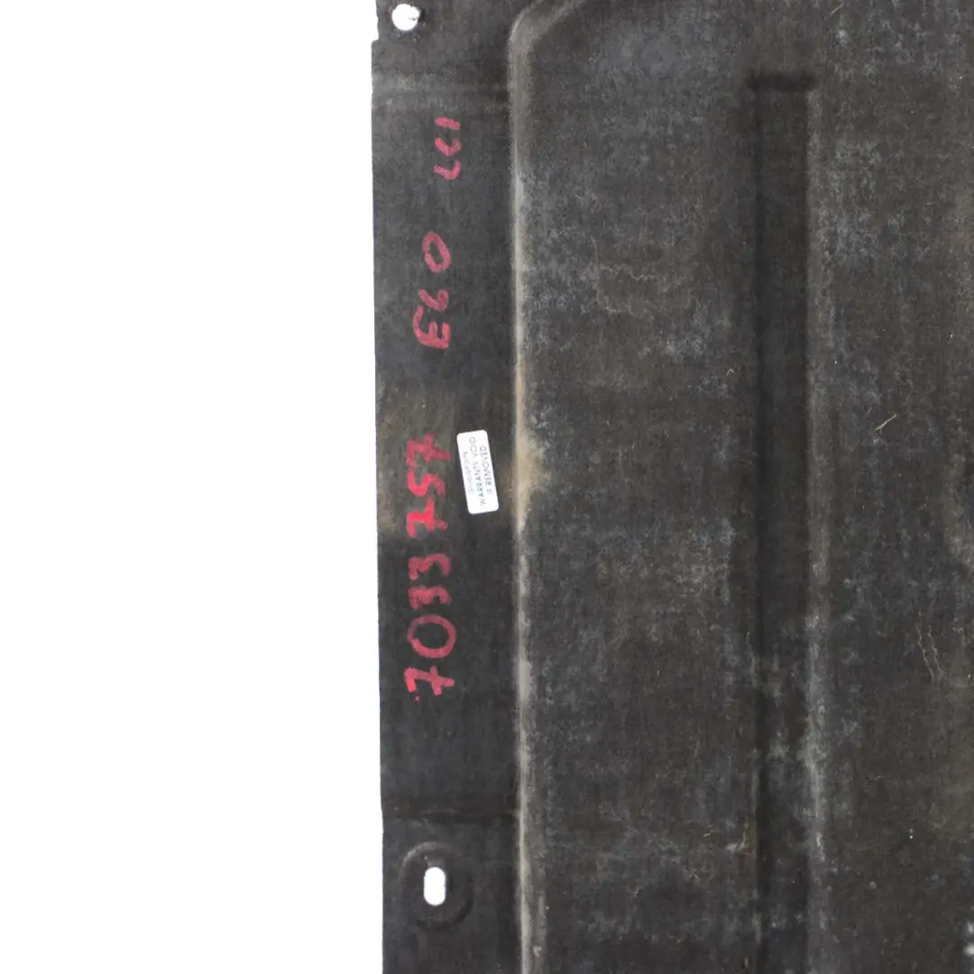 Underbody Underfloor Tray Cover Panel Left N/S to BMW 5 Series E60 E61 with Part number 7033758 BMW 5 Series E60 E61 Underbody Underfloor Tray Cover Panel Left N/S - SKU 7033757 - Part number 7033758
