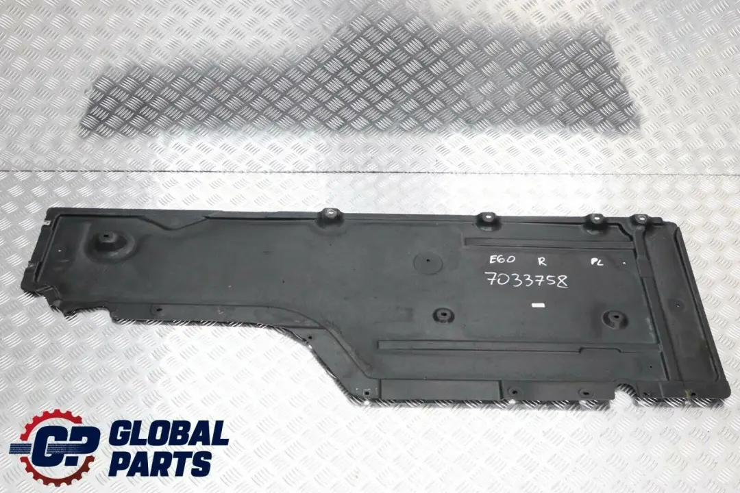 Unterbodenverkleidung Verkleidung rechts für BMW 5 er E60 E61 mit Teilenummer 7033758 BMW 5 er E60 E61 Unterbodenverkleidung Verkleidung rechts - SKU 7033758 - Teilenummer 7033758