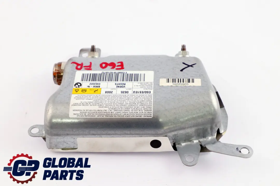 Module d'airbag de la porte avant droite du conducteur pour BMW E60 E61 LCI à propos du numéro de pièce 7034058 BMW E60 E61 LCI Module d'airbag de la porte avant droite du conducteur - SKU 7034058 - Numéro de pièce 7034058