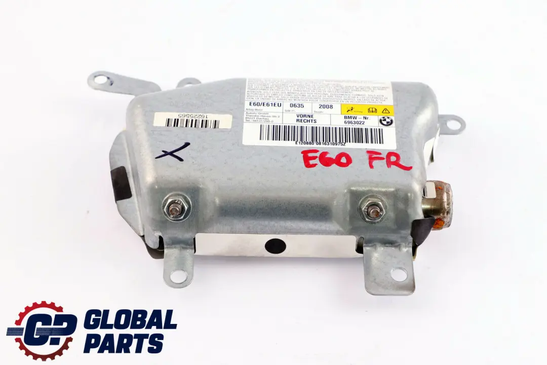 Driver Right Front Door Airbag Module O/S to BMW 5 Series E60 E61 LCI with Part number 7034058 BMW 5 Series E60 E61 LCI Driver Right Front Door Airbag Module O/S - SKU 7034058 - Part number 7034058