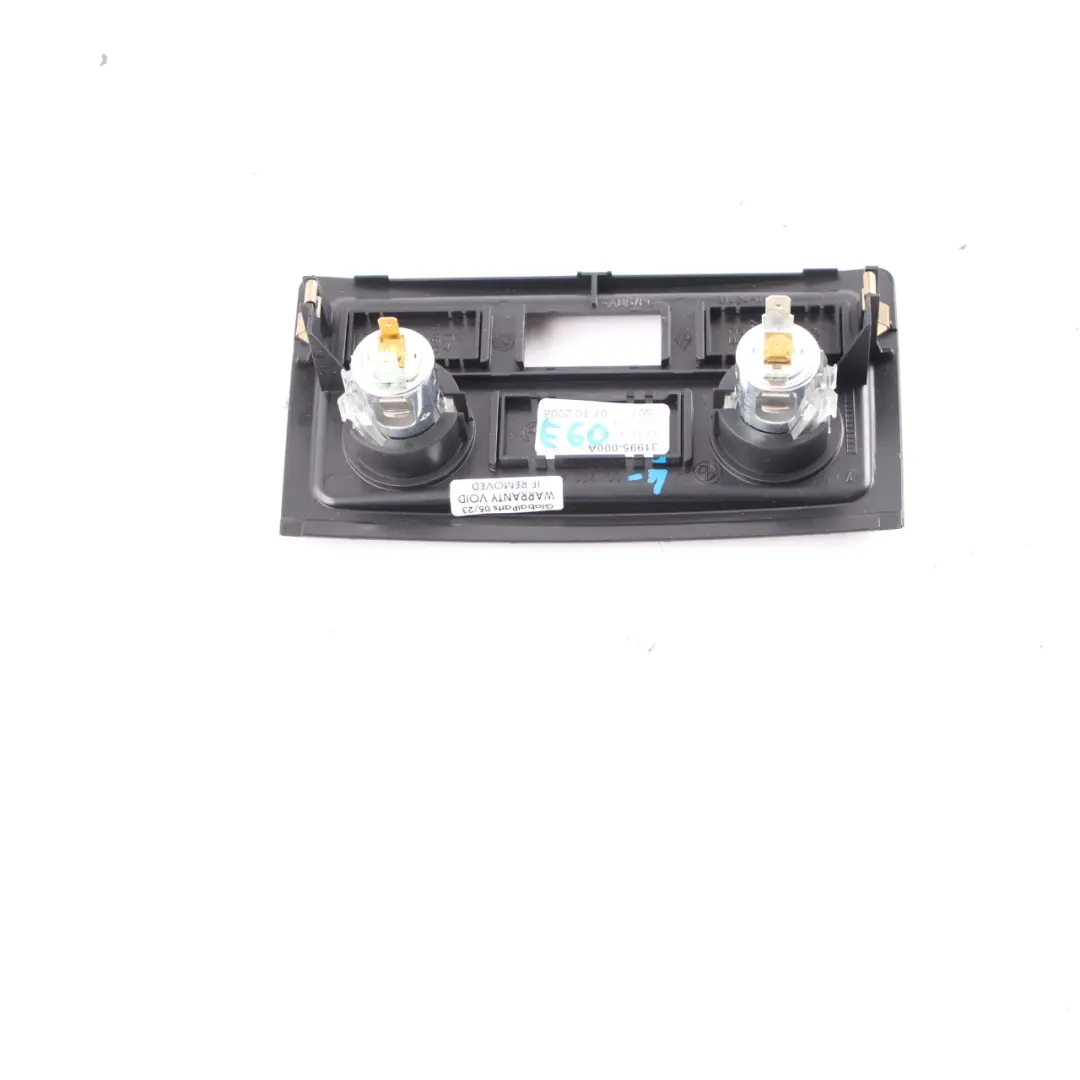 BMW 5 Series 1 E60 E61 Centre Console Rear Storage Plastic Trim Black - SKU 7034100-1 - Part number 7034100
