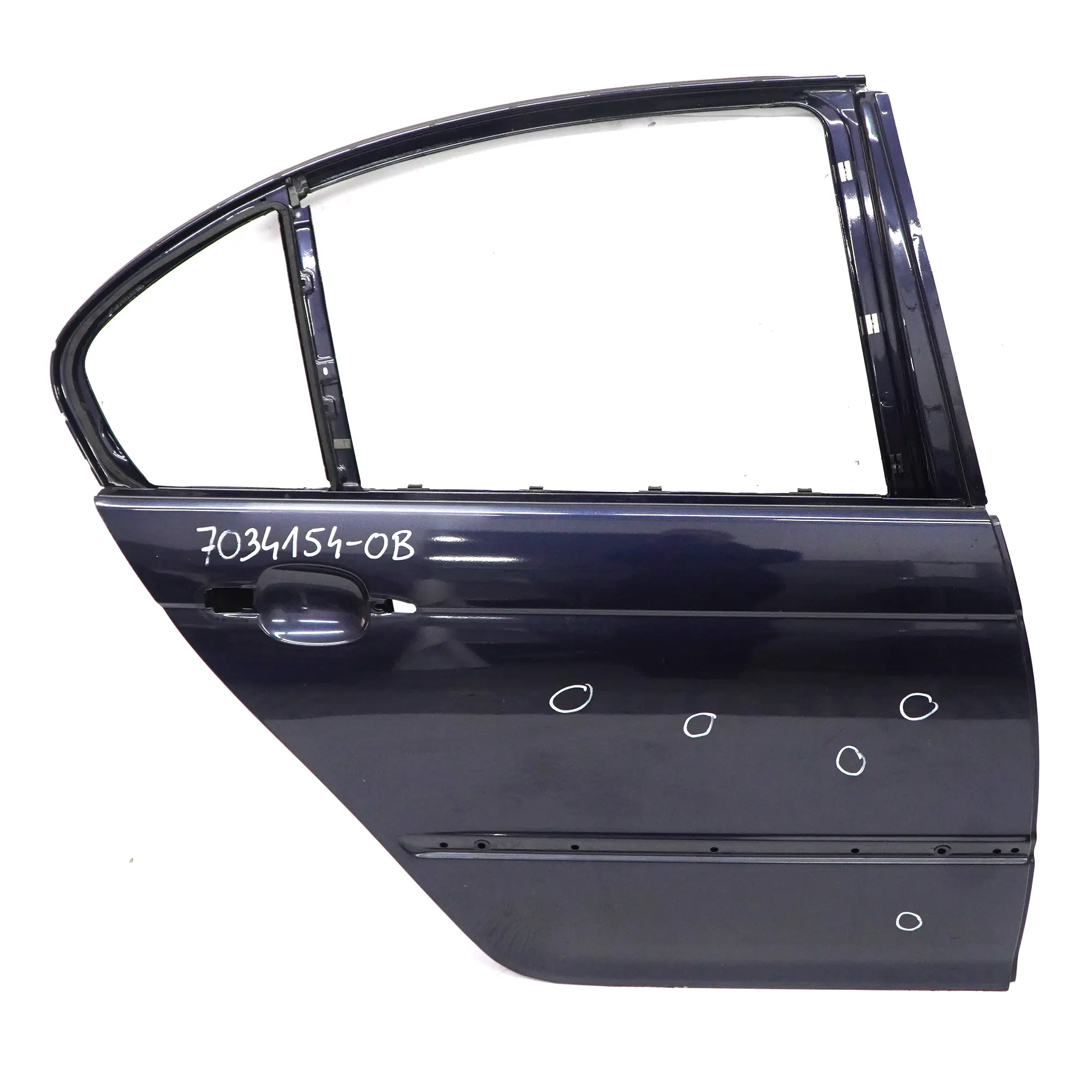 BMW E46 Limousine Tür Hinten Rechts Orientblau Blau Metallic - 317