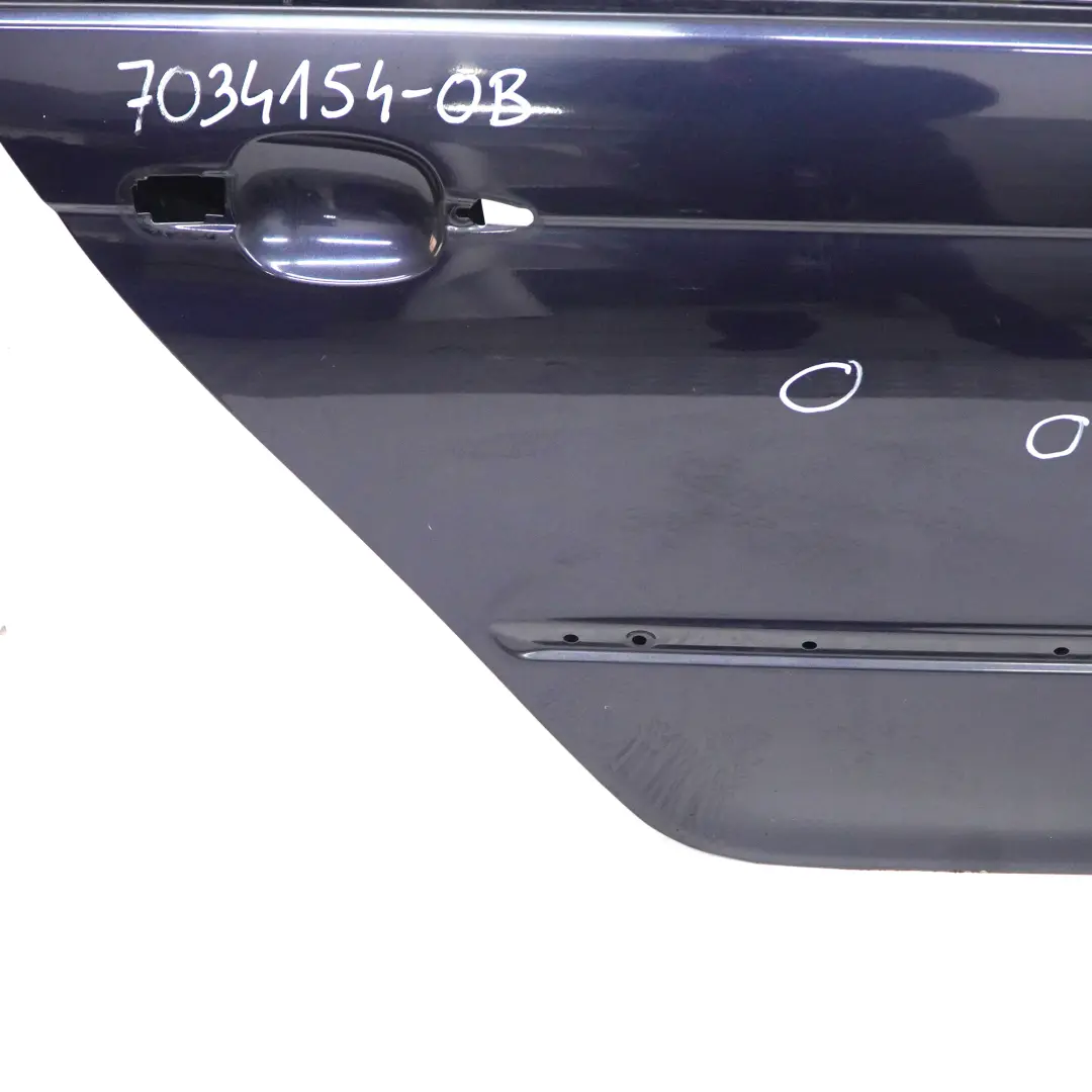 Porta posteriore destra Orientblau Orient Blue Metallic - 317 per BMW E46 Berlina con numero di parte 7034154 BMW E46 Berlina Porta posteriore destra Orientblau Orient Blue Metallic - 317 - SKU 7034154-OB - Numero di parte 7034154
