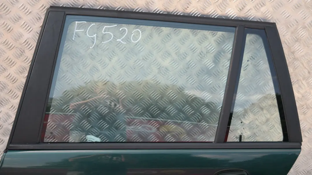 Door Rear Left N/S Farngruen Green Metallic - 386 to BMW 3 Series E46 Touring with Part number 41527034155 BMW 3 Series E46 Touring Door Rear Left N/S Farngruen Green Metallic - 386 - SKU 7034155 - Part number 41527034155