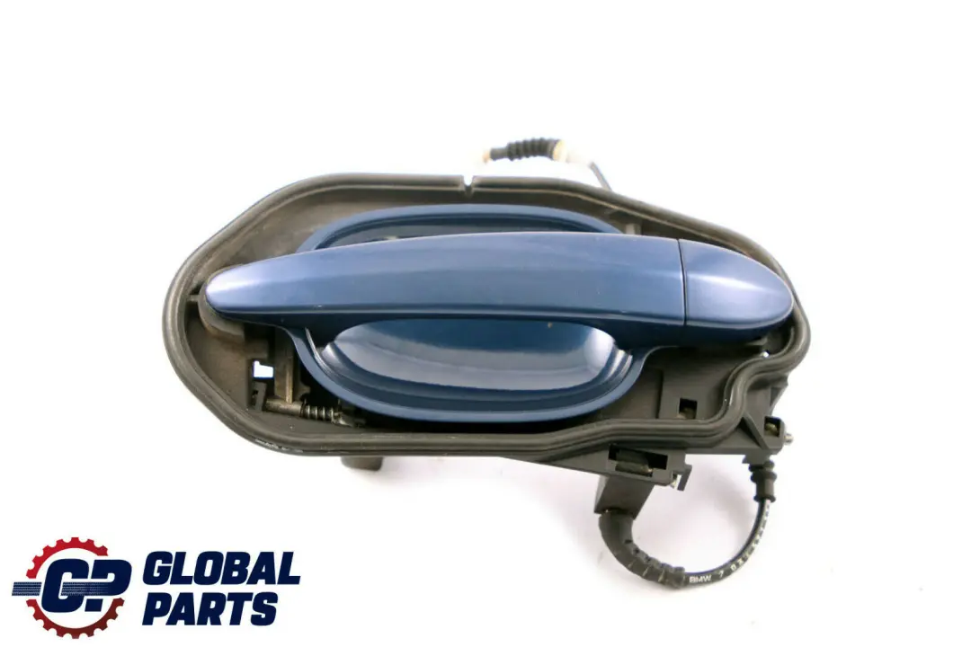 BMW E60 E61 Rear Right Grab Handle O/S Mysticblau Mystic Blue A07 - SKU 7034571-MYS3 - Part number 7034571