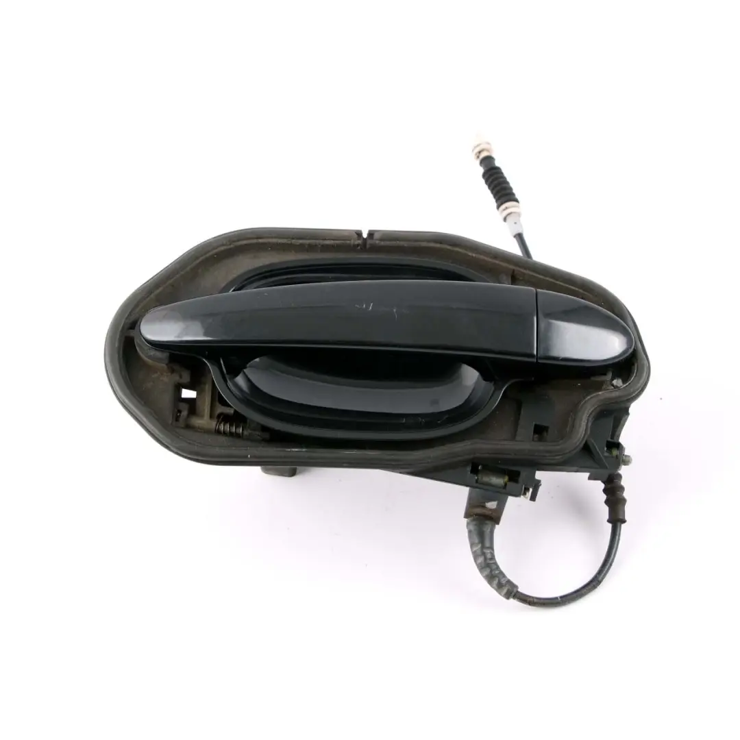 Complete Rear Left Grab Handle N/S Black Sapphire Metallic to BMW 5 Series E60 E61 with Part number 7034571 BMW 5 Series E60 E61 Complete Rear Left Grab Handle N/S Black Sapphire Metallic - SKU 7034571-BS2 - Part number 7034571