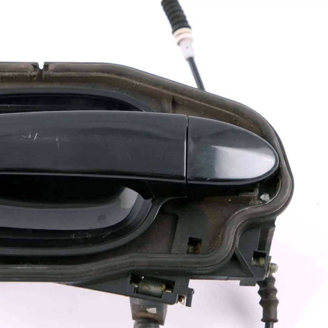 Complete Rear Left Grab Handle N/S Black Sapphire Metallic to BMW 5 Series E60 E61 with Part number 7034571 BMW 5 Series E60 E61 Complete Rear Left Grab Handle N/S Black Sapphire Metallic - SKU 7034571-BS2 - Part number 7034571