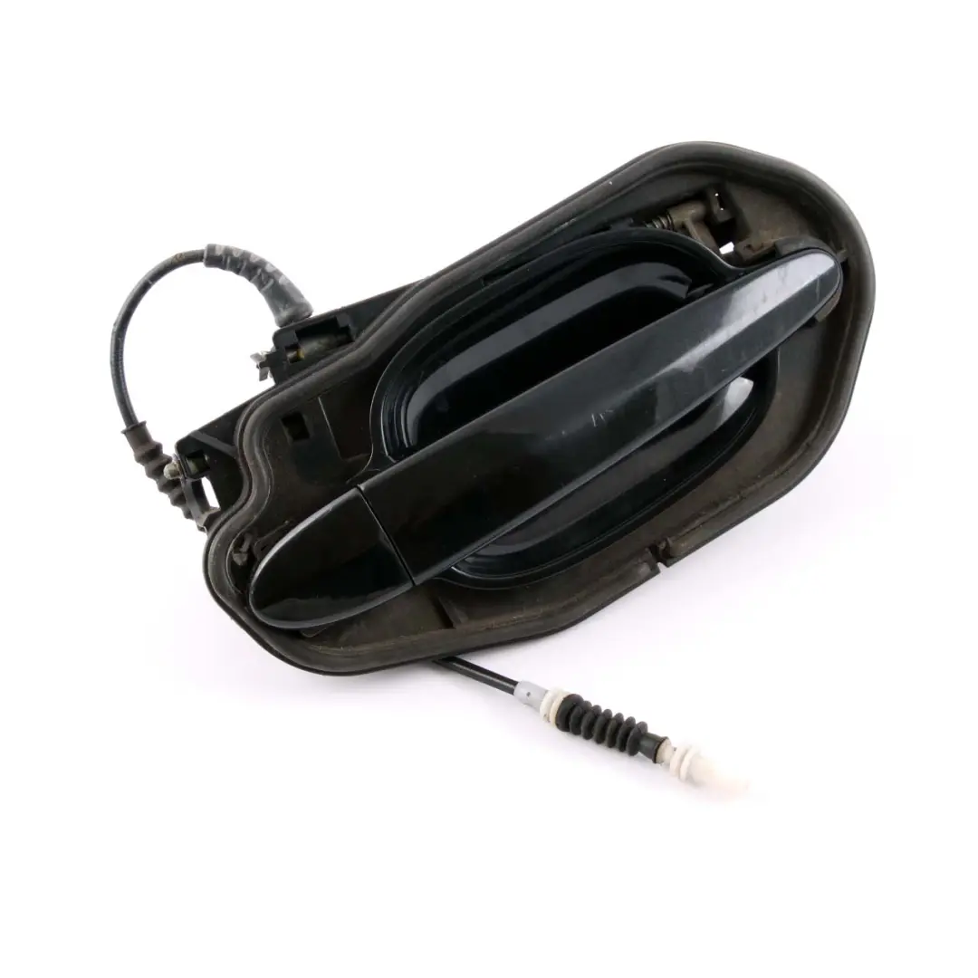 Complete Rear Left Grab Handle N/S Black Sapphire Metallic to BMW 5 Series E60 E61 with Part number 7034571 BMW 5 Series E60 E61 Complete Rear Left Grab Handle N/S Black Sapphire Metallic - SKU 7034571-BS2 - Part number 7034571