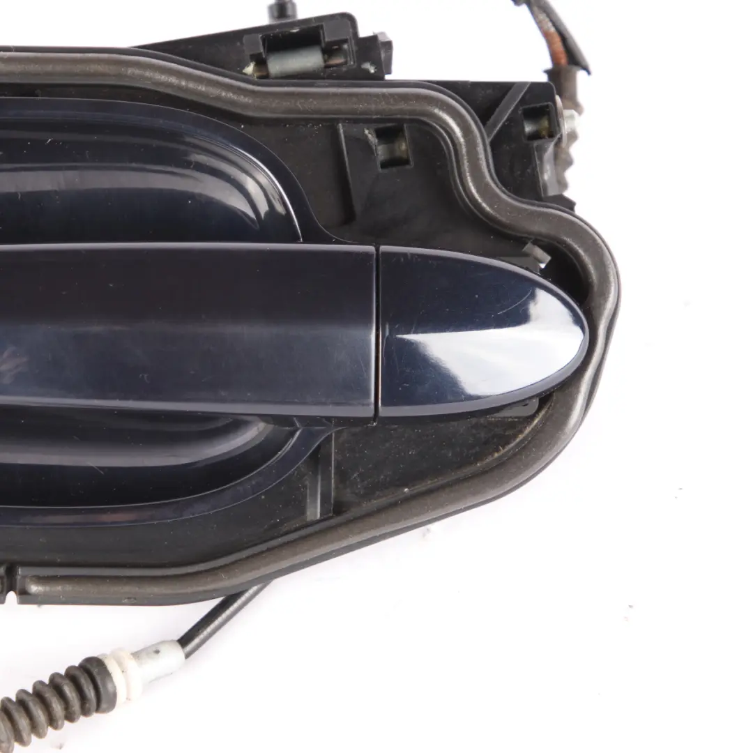 Complete Rear Left Grab Handle N/S Monacoblau Blue - A35 to BMW 5 Series E60 E61 with Part number 7034571 BMW 5 Series E60 E61 Complete Rear Left Grab Handle N/S Monacoblau Blue - A35 - SKU 7034571-MB - Part number 7034571