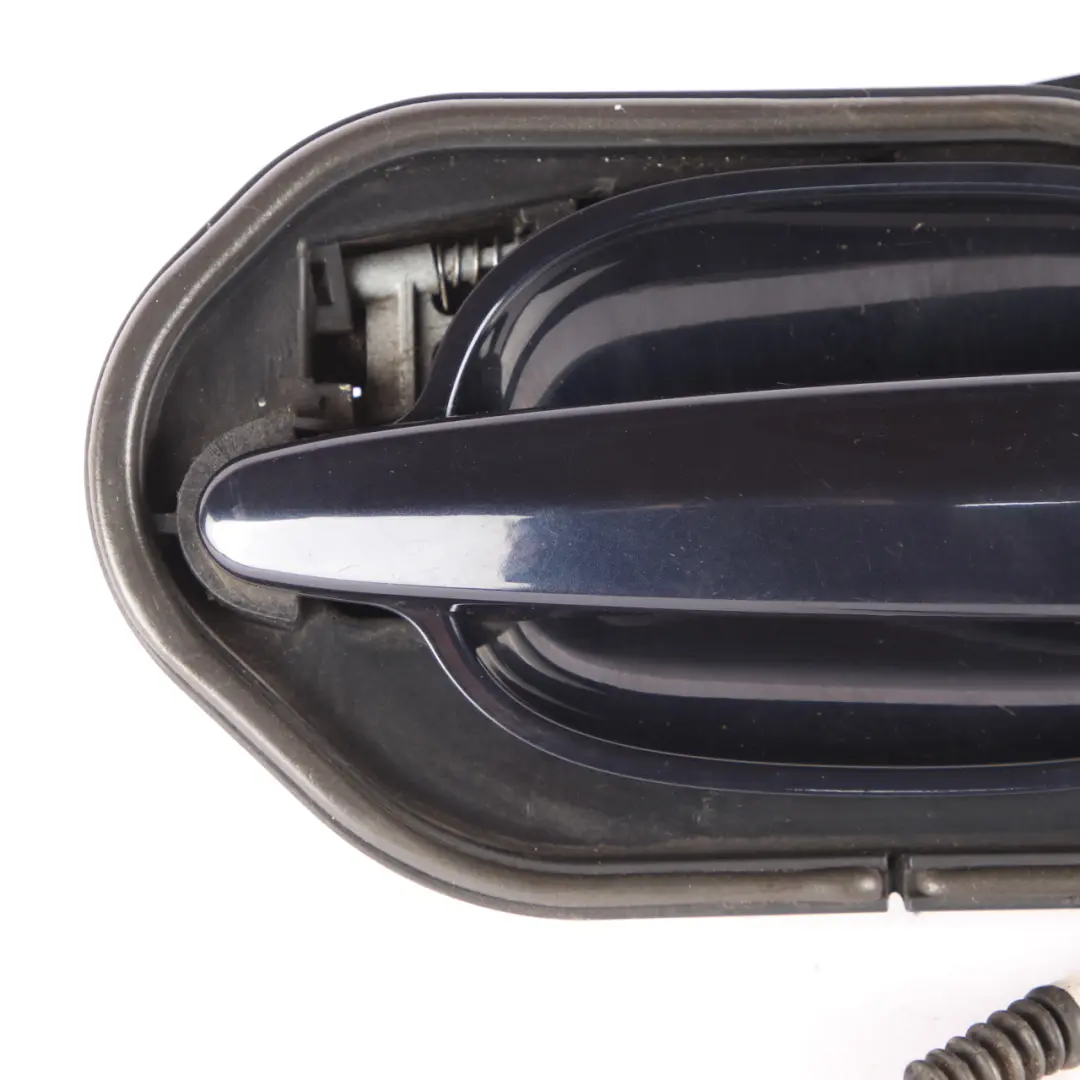 Complete Rear Left Grab Handle N/S Monacoblau Blue - A35 to BMW 5 Series E60 E61 with Part number 7034571 BMW 5 Series E60 E61 Complete Rear Left Grab Handle N/S Monacoblau Blue - A35 - SKU 7034571-MB - Part number 7034571