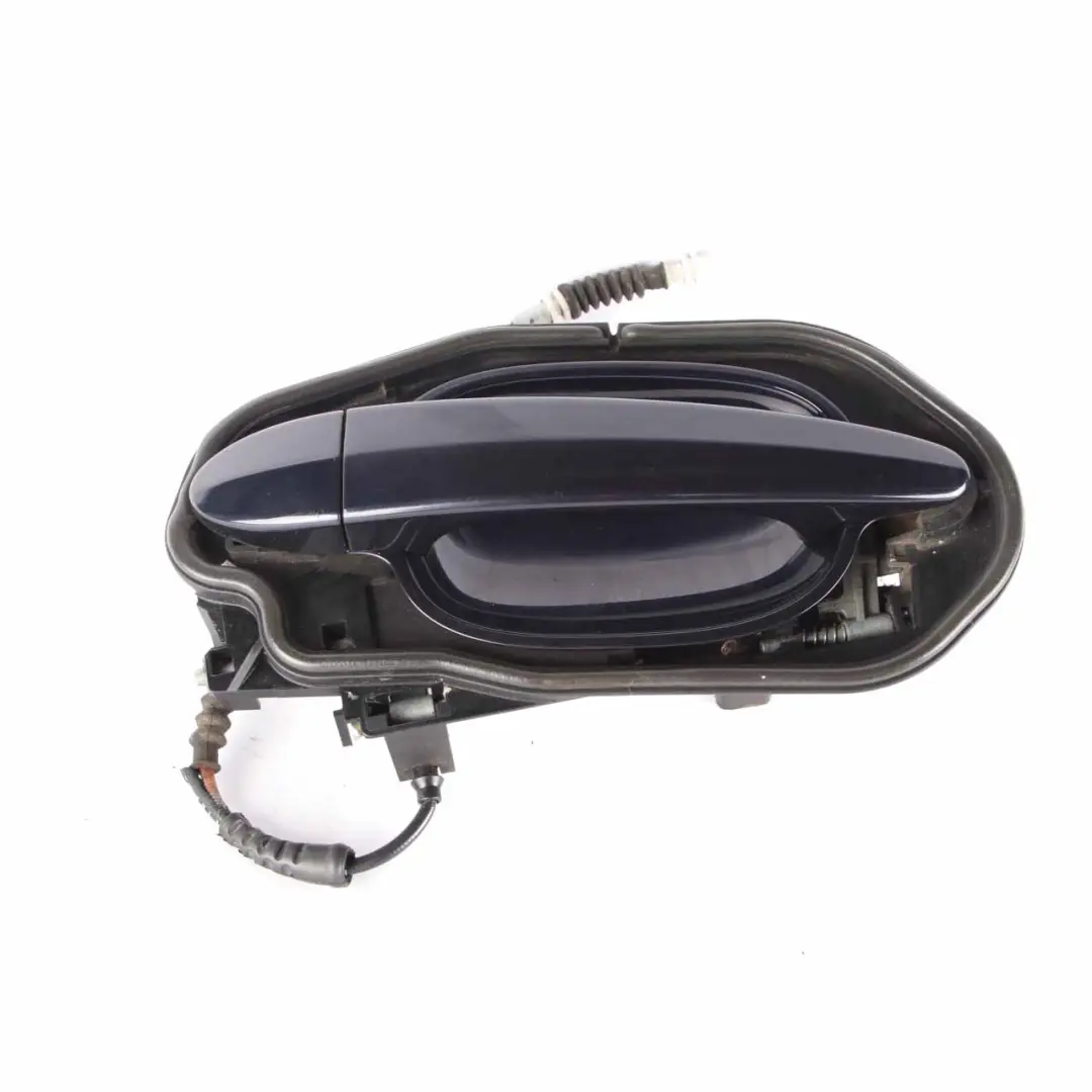 Complete Rear Left Grab Handle N/S Monacoblau Blue - A35 to BMW 5 Series E60 E61 with Part number 7034571 BMW 5 Series E60 E61 Complete Rear Left Grab Handle N/S Monacoblau Blue - A35 - SKU 7034571-MB - Part number 7034571