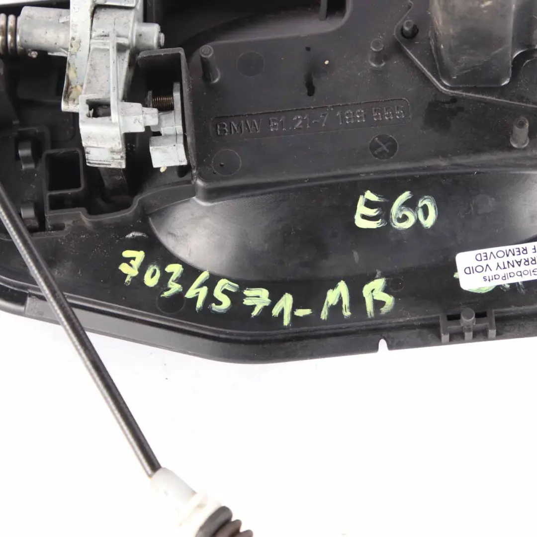 BMW 5 er E60 E61 Kompletter Hinterer Links Haltegriff Monacoblau - A35 - SKU 7034571-MB - Teilenummer 7034571