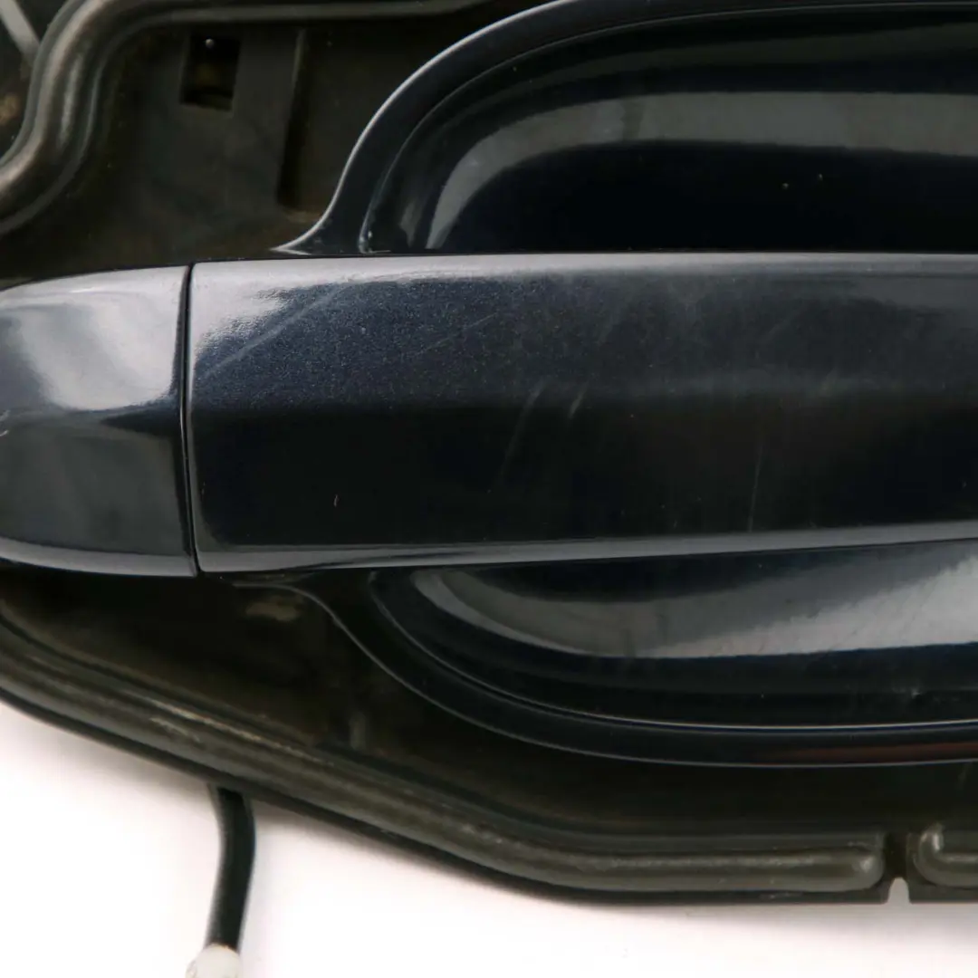 Grab Handle Door BMW E60 E61 Complete Rear Right O/S Orientblau Orient Blue 317 to with Part number 7034571 Grab Handle Door BMW E60 E61 Complete Rear Right O/S Orientblau Orient Blue 317 - SKU 7034571-OB1 - Part number 7034571