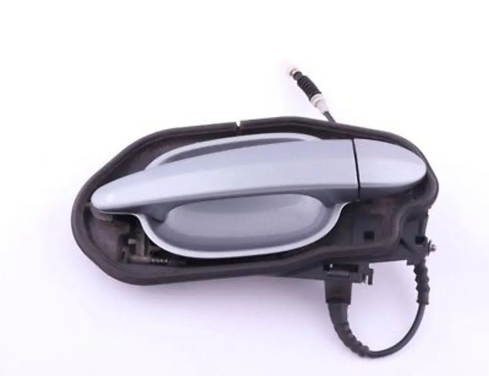 BMW 5 Series E60 E61 Complete Rear Right O/S Grab Handle Silbergrau Silver Grey - SKU 7034571-SBG - Part number 7034571
