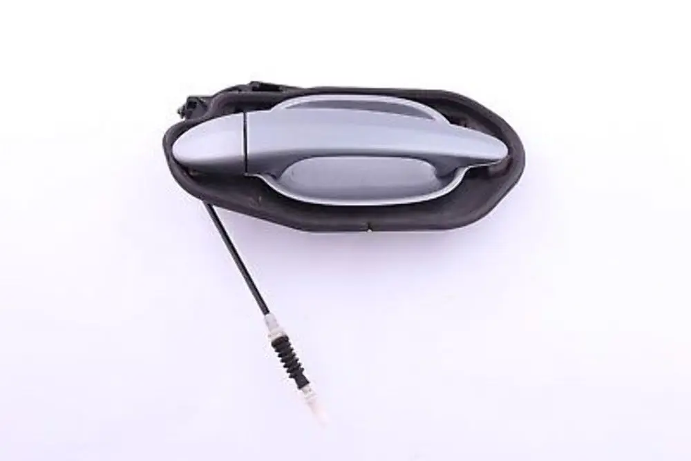 Griffbügel Bowdenzug hinten rechts Silbergrau für BMW 5 er E60 E61 mit Teilenummer 7034571 BMW 5 er E60 E61 Griffbügel Bowdenzug hinten rechts Silbergrau - SKU 7034571-SBG - Teilenummer 7034571