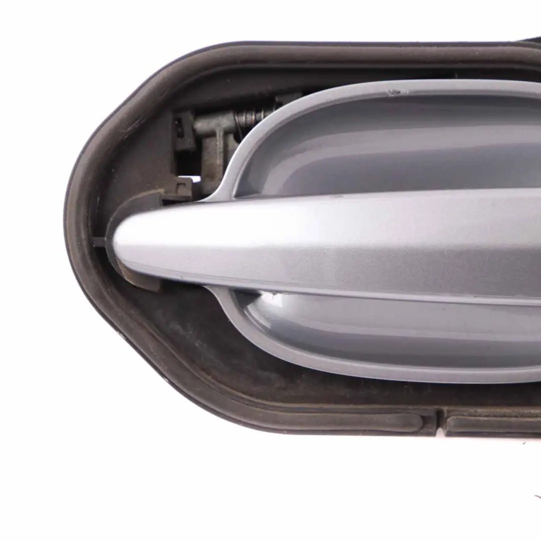 BMW E60 E61 Grab Handle Rear Left N/S Complete Unit Silbergrau Silver Grey - A08 - SKU 7034571-SBG1 - Part number 7034571