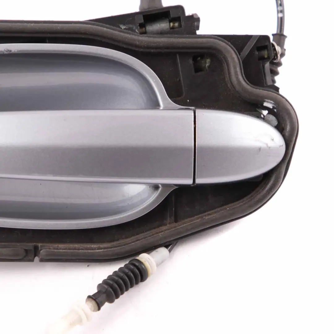 BMW E60 E61 Grab Handle Rear Left N/S Complete Unit Silbergrau Silver Grey - A08 - SKU 7034571-SBG1 - Part number 7034571