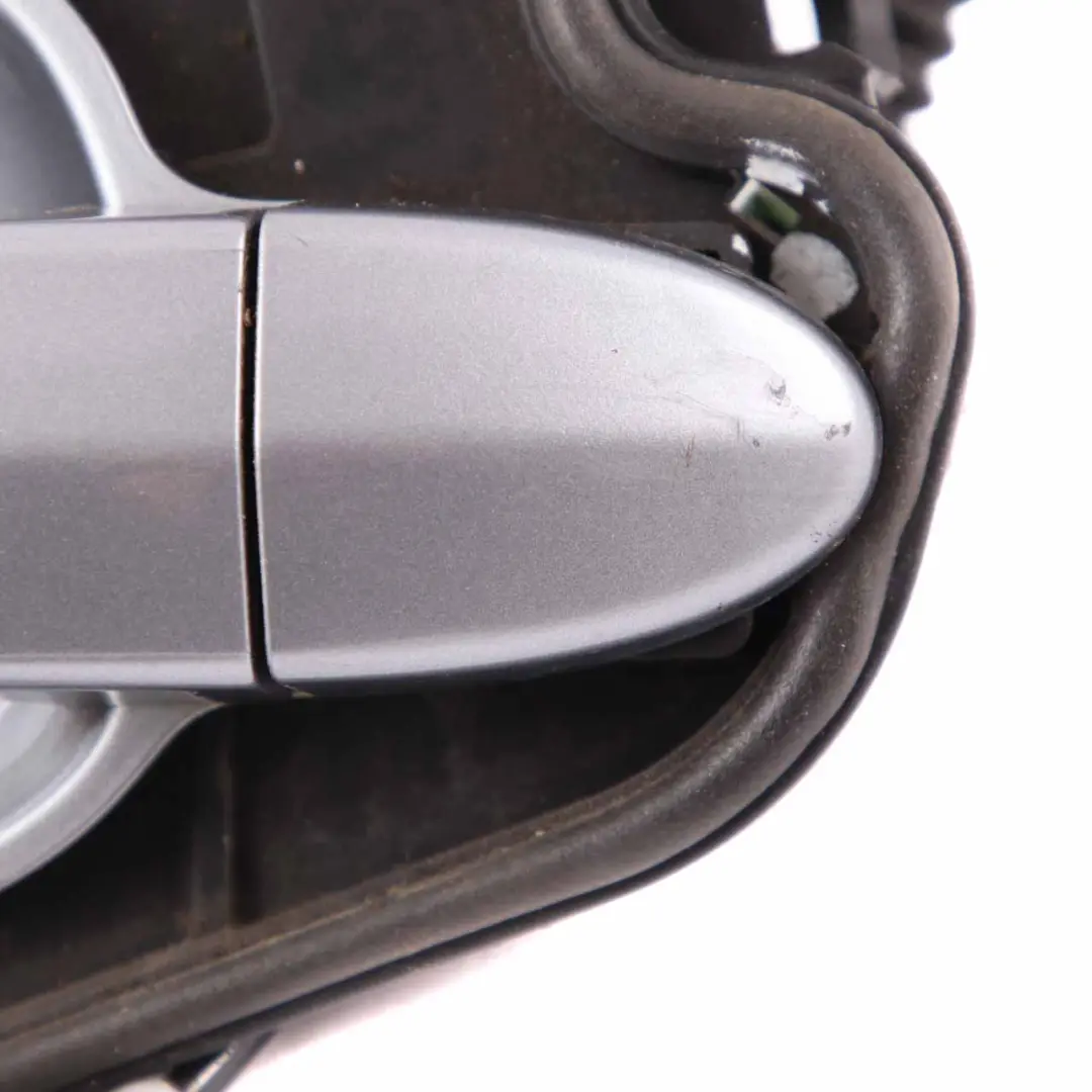 BMW E60 E61 Grab Handle Rear Left N/S Complete Unit Silbergrau Silver Grey - A08 - SKU 7034571-SBG1 - Part number 7034571