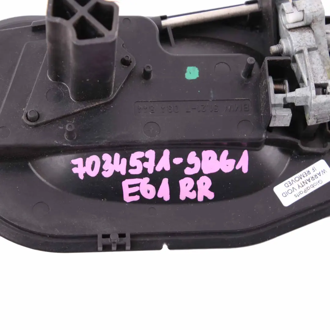 Grab Handle Door BMW E60 E61 Complete Rear Right O/S Silbergrau Silver Grey A08 to with Part number 7034571 Grab Handle Door BMW E60 E61 Complete Rear Right O/S Silbergrau Silver Grey A08 - SKU 7034571-SBG2 - Part number 7034571