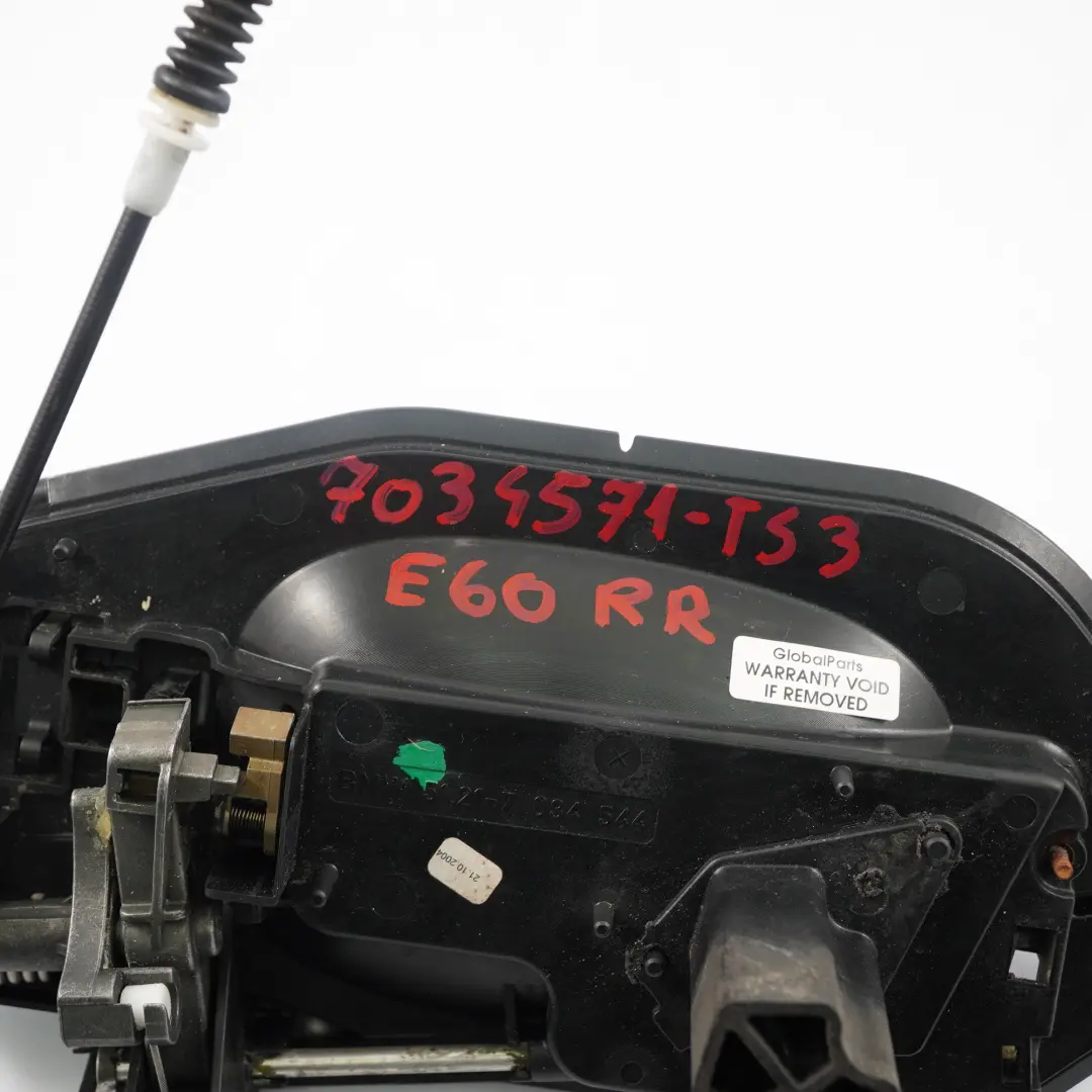 Klamka Drzwi Prawy Tył Tylna Titan do BMW E60 E61 o numerze 7034571 BMW E60 E61 Klamka Drzwi Prawy Tył Tylna Titan - SKU 7034571-TS3 - Numer Części 7034571