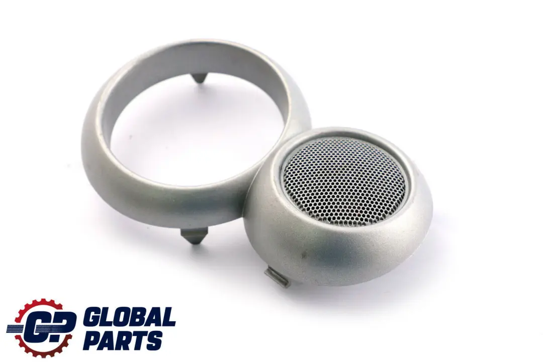 Mini Cooper One R50 R52 R53 Inside Left Door Opener Cover Speaker White Silver - SKU 7035375 - Part number 7035375