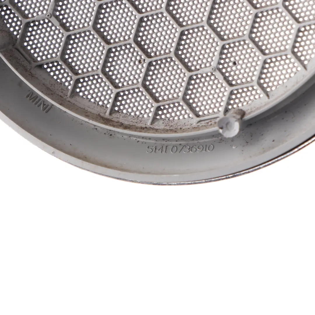 Door Trim Lower Loudspeaker Left Right Grid Chrome to Mini R50 R53 Cover with Part number 7036318 Mini R50 R53 Cover Door Trim Lower Loudspeaker Left Right Grid Chrome - SKU 7036318-3 - Part number 7036318