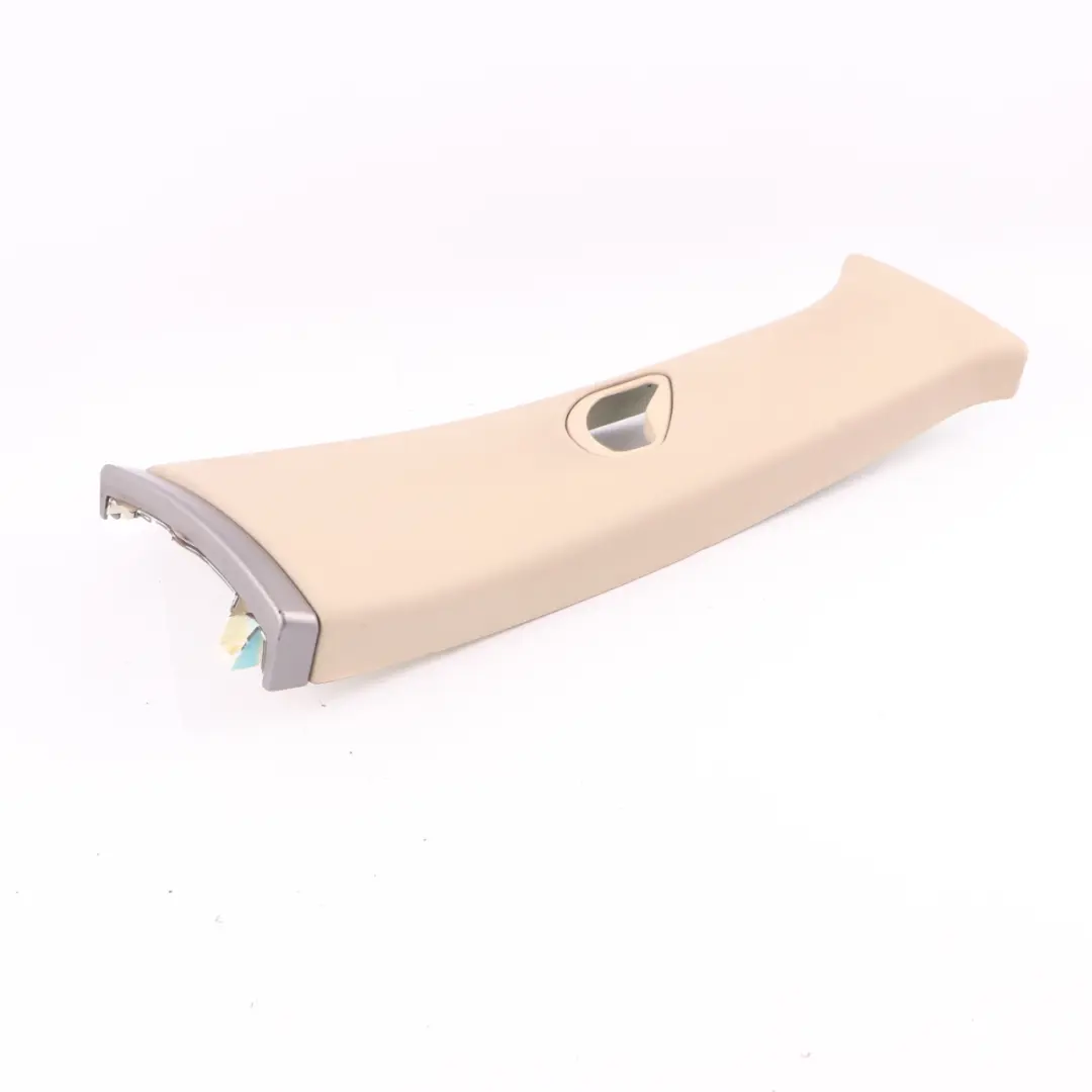 Tapa Panel Recorte Inferior Columna Central Derecha Beige para BMW E65 con número de pieza 7036872 BMW E65 Tapa Panel Recorte Inferior Columna Central Derecha Beige - SKU 7036872-1 - Número de pieza 7036872