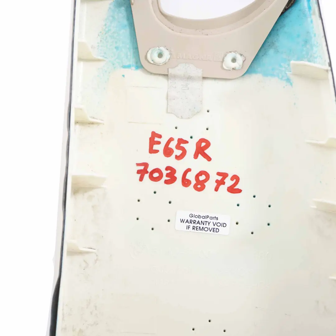 Tapa Panel Recorte Inferior Columna Central Derecha Beige para BMW E65 con número de pieza 7036872 BMW E65 Tapa Panel Recorte Inferior Columna Central Derecha Beige - SKU 7036872 - Número de pieza 7036872