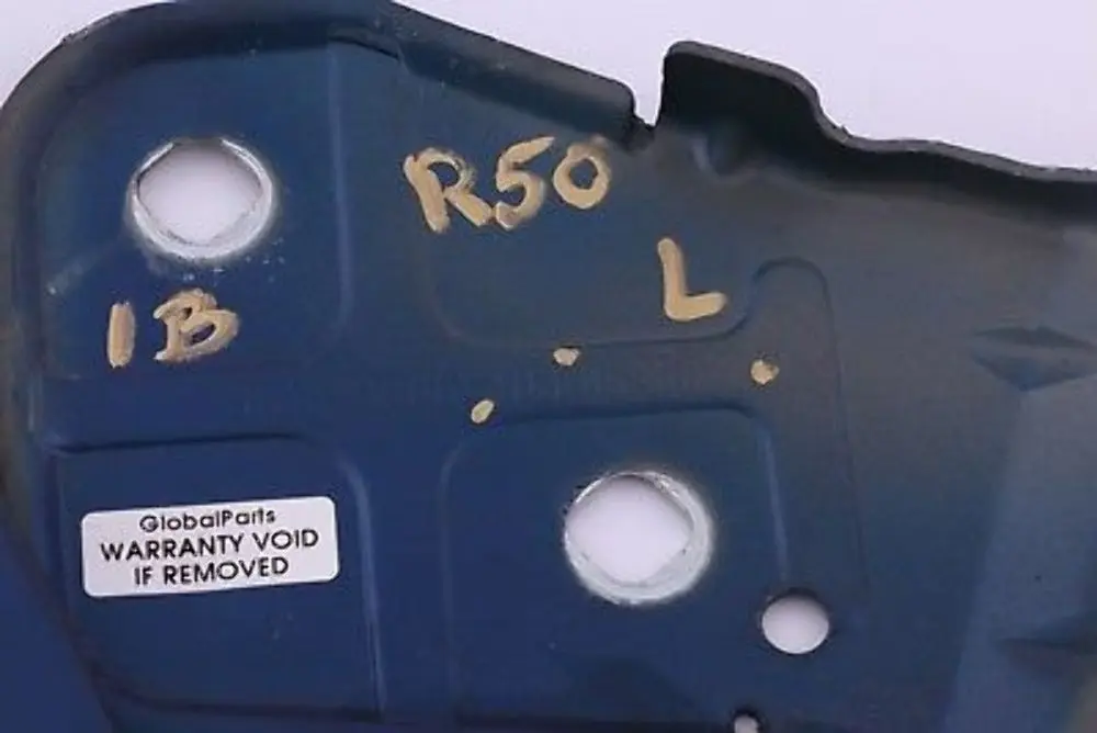 Left N/S Engine Hood Hinge Bonnet Indi Blue to Mini Cooper One R50 R52 R53 with Part number 7037434 Mini Cooper One R50 R52 R53 Left N/S Engine Hood Hinge Bonnet Indi Blue - SKU 7037434 - Part number 7037434