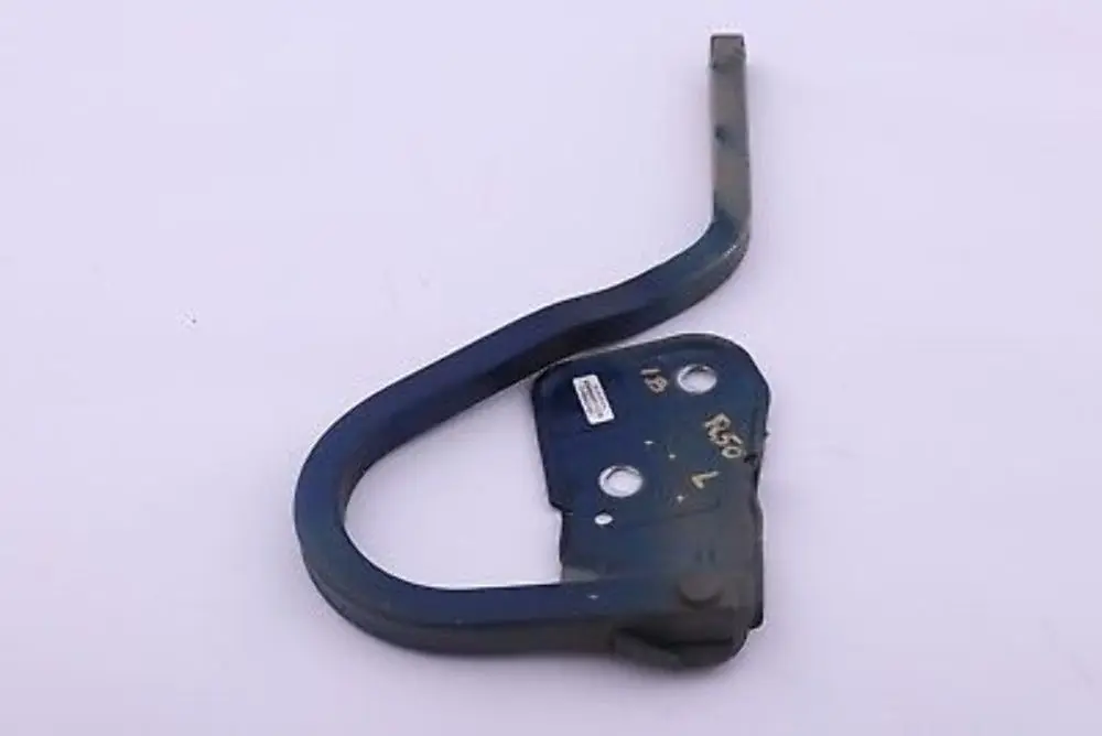Left N/S Engine Hood Hinge Bonnet Indi Blue to Mini Cooper One R50 R52 R53 with Part number 7037434 Mini Cooper One R50 R52 R53 Left N/S Engine Hood Hinge Bonnet Indi Blue - SKU 7037434 - Part number 7037434