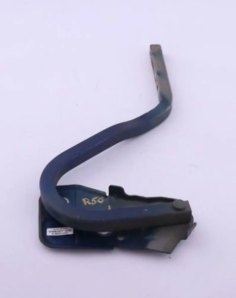 Left N/S Engine Hood Hinge Bonnet Indi Blue to Mini Cooper One R50 R52 R53 with Part number 7037434 Mini Cooper One R50 R52 R53 Left N/S Engine Hood Hinge Bonnet Indi Blue - SKU 7037434 - Part number 7037434