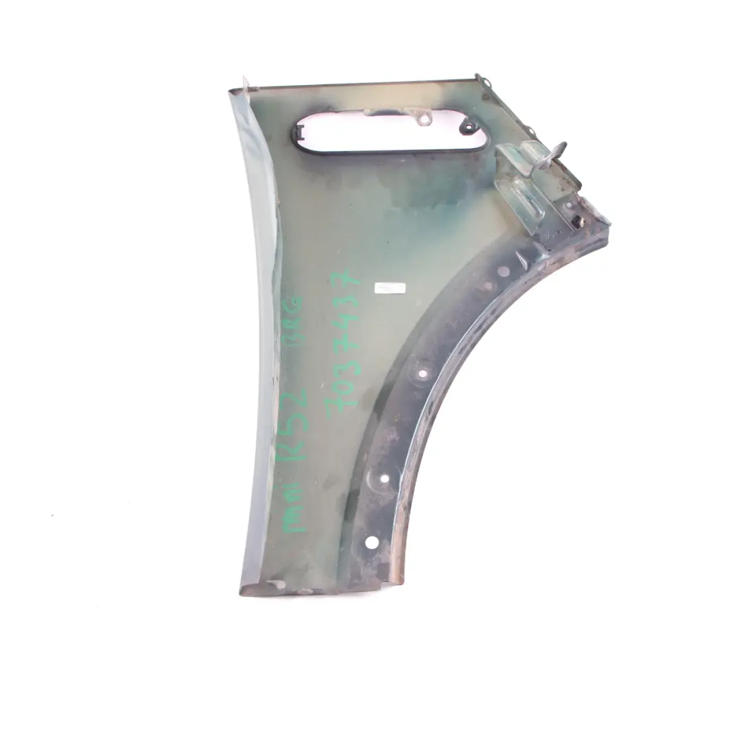 Front Left N/S Side Panel Fender Wing British Racing Green 895 to Mini R50 R52 R53 with Part number 7037437 Mini R50 R52 R53 Front Left N/S Side Panel Fender Wing British Racing Green 895 - SKU 7037437-BRG - Part number 7037437