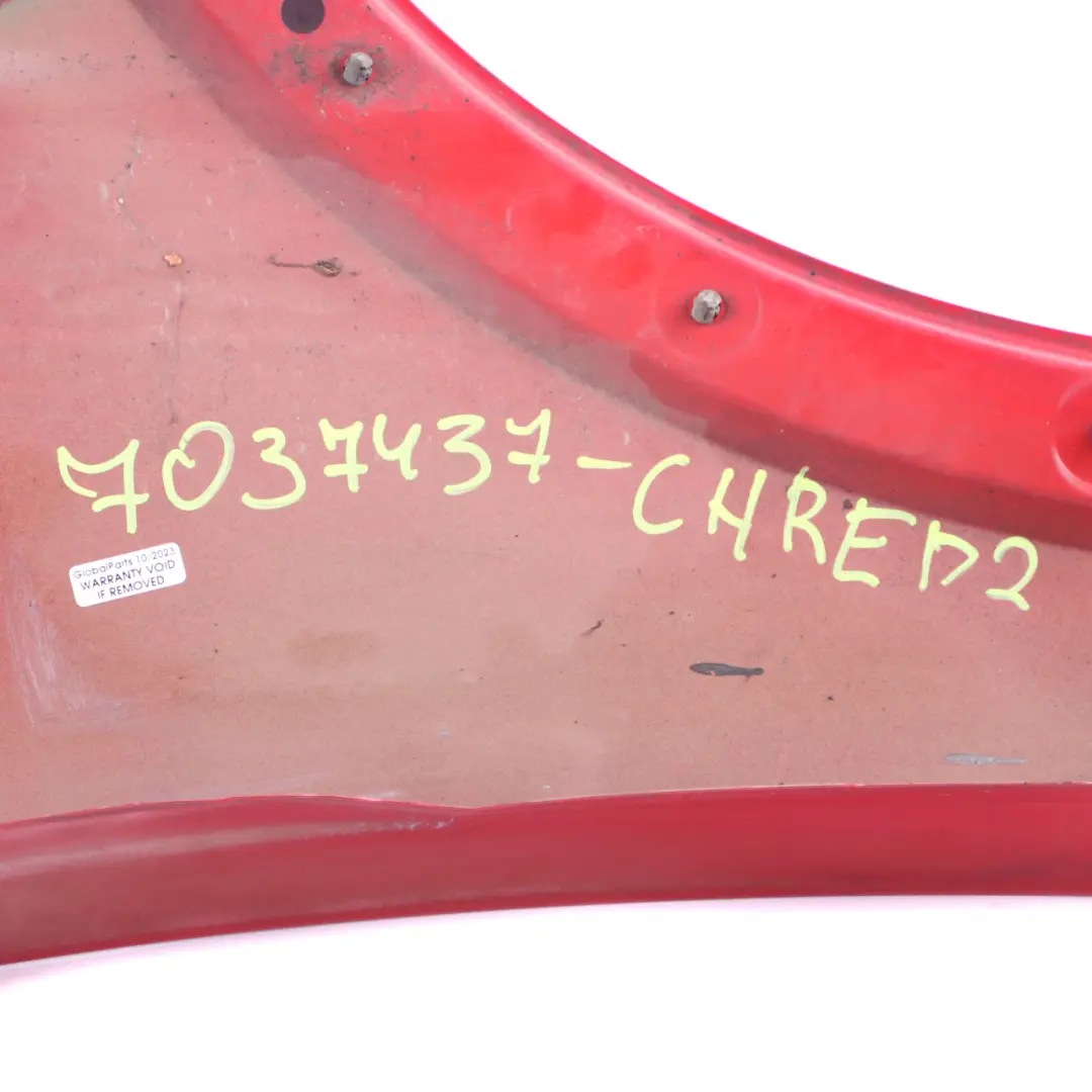 Front Left N/S Side Panel Fender Wing Chili Red - 851 to Mini Cooper R50 R52 R53 with Part number 7037437 Mini Cooper R50 R52 R53 Front Left N/S Side Panel Fender Wing Chili Red - 851 - SKU 7037437-CHRED2 - Part number 7037437