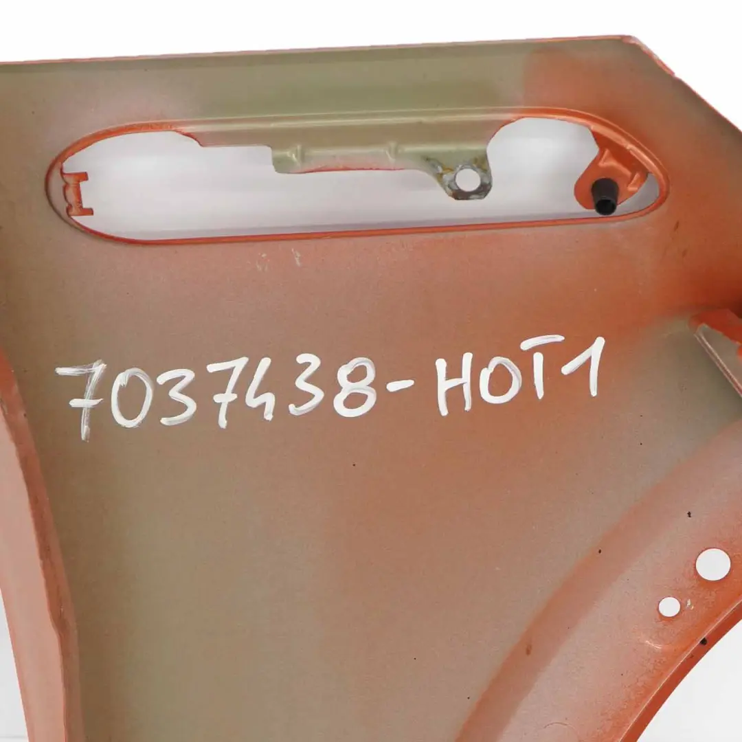 Front Left N/S Side Panel Fender Wing Hot Orange Metallic to Mini R50 R52 R53 with Part number 7037437 Mini R50 R52 R53 Front Left N/S Side Panel Fender Wing Hot Orange Metallic - SKU 7037437-HOT1 - Part number 7037437