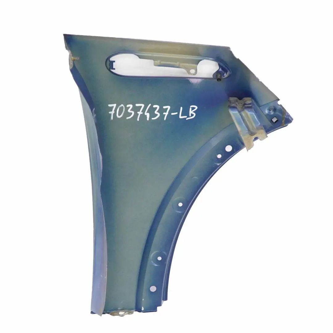 Panneau latéral d'aile avant gauche Lightning Blue pour Mini R50 R52 R53 à propos du numéro de pièce 7037437 Mini R50 R52 R53 Panneau latéral d'aile avant gauche Lightning Blue - SKU 7037437-LB - Numéro de pièce 7037437