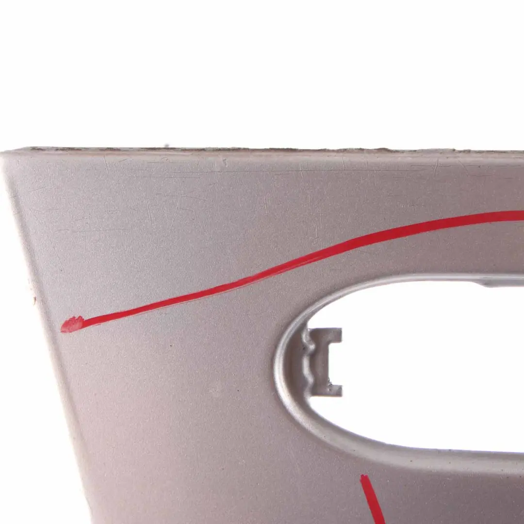 Seitenwand vorn rechts Pure Silver Silber für BMW Mini Cooper 1 R50 R52 R53 mit Teilenummer 7037438 BMW Mini Cooper 1 R50 R52 R53 Seitenwand vorn rechts Pure Silver Silber - SKU 7037438-PS4 - Teilenummer 7037438