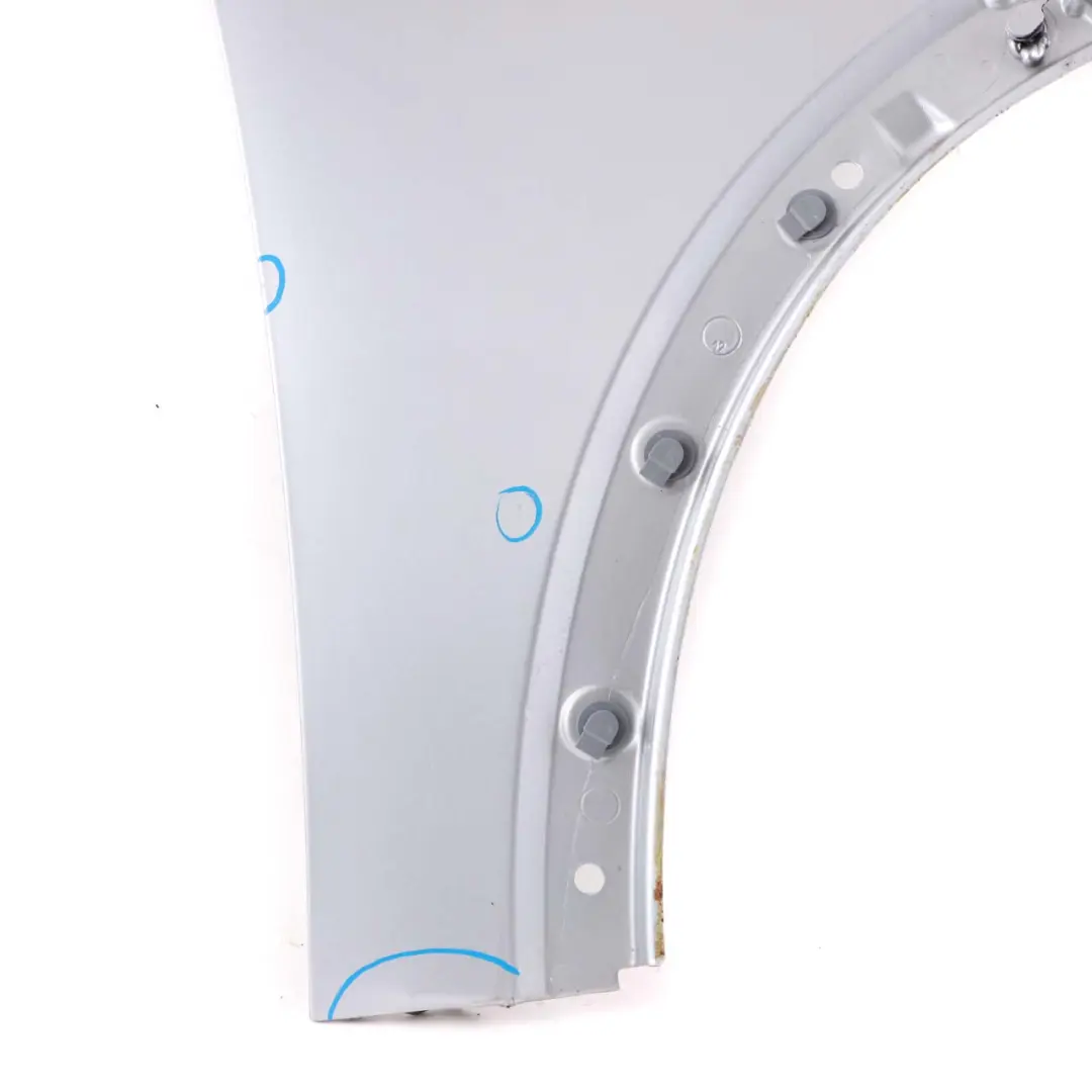 Front Right O/S Side Panel Fender Wing Pure Silver to Mini Cooper One 6 R50 R53 with Part number 7037438 Mini Cooper One 6 R50 R53 Front Right O/S Side Panel Fender Wing Pure Silver - SKU 7037438-PS6 - Part number 7037438